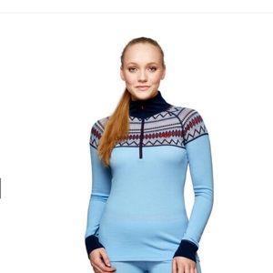 Kari Traa Lokke Half Zip Wool Baselayer